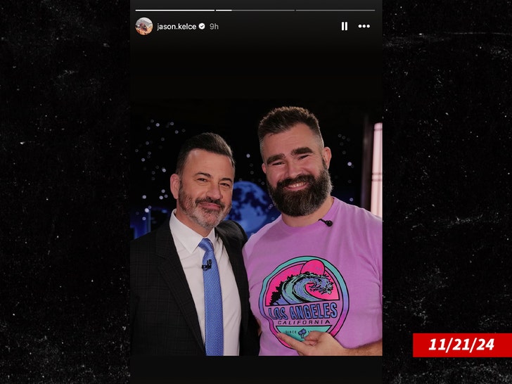 jason kelce and jimmy kimmel insta 1