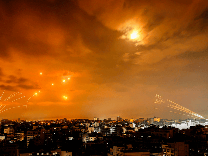 Aftermath Of Israeli Airstrike In Gaza, Palestine