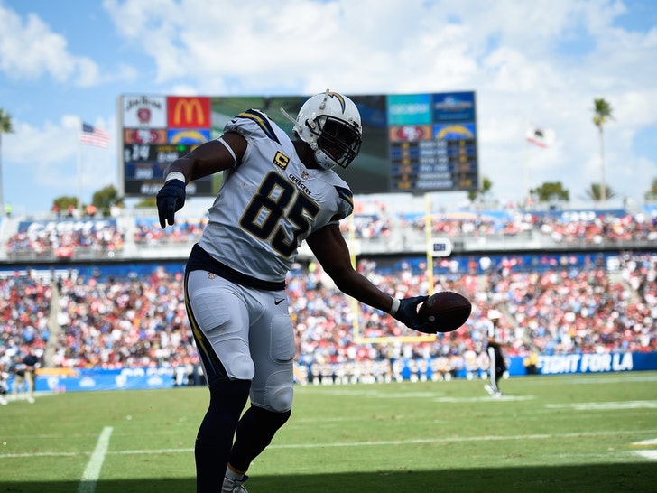 Antonio Gates On The Field