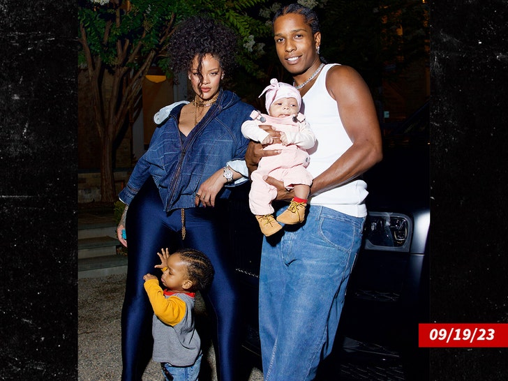 asap rocky and rihanna and kids