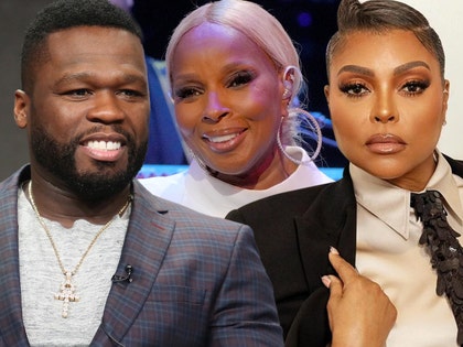 Taraji P henson 50 cent and mary j blige getty insta 1