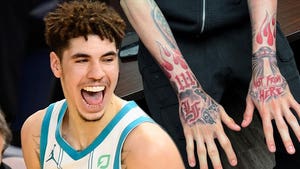 lamelo ball tattoos getty insta