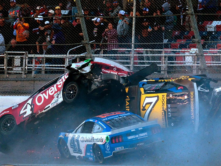 NASCAR's Geico 500 Massive Crash At Talladega Superspeedway