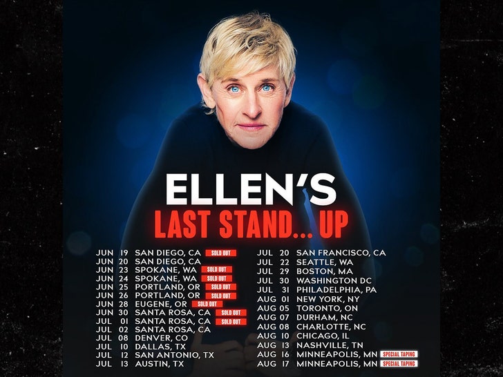 ellen stand up tour insta 1