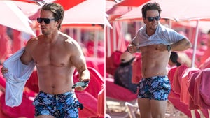 Mark Wahlberg Shirtless On The Beach In Barbados