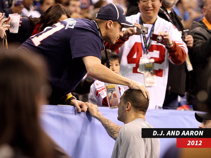 aaron hernandez and brother patriots getty