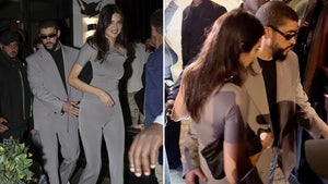 bad bunny kendall jenner together in Paris Launch