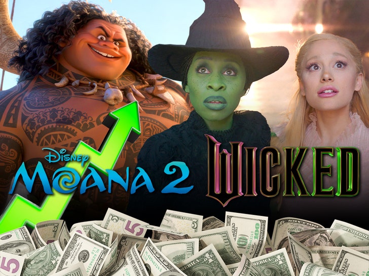 moana 2 and wicked box office success