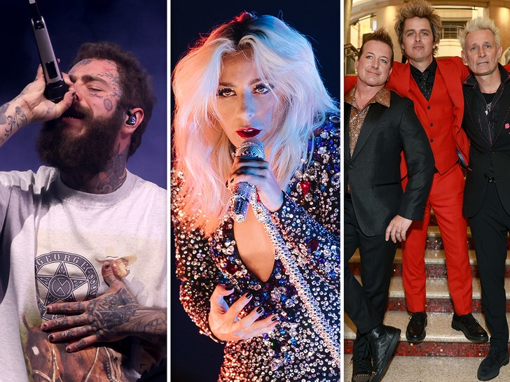 post malone lady gaga green day