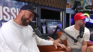 Travis Kelce Dances Around Podcast Hosts Referencing Taylor Swift's Exes