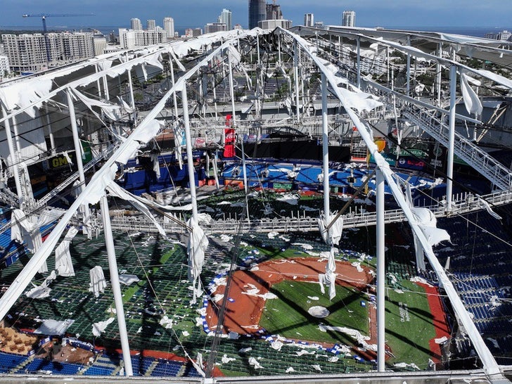 Hurricane Milton Damage at Tropicana Field