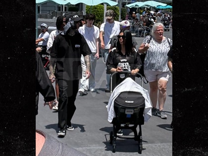 Travis and Kourtney at Magic Kingdom Park in Florida