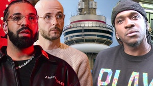 drake CN Tower in Toronto pusha t ovo 40 getty tmz 1