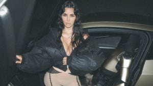 Kim Kardashian With The New Tesla Robot And Car