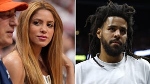 Shakira and J Cole At The NBA Finals