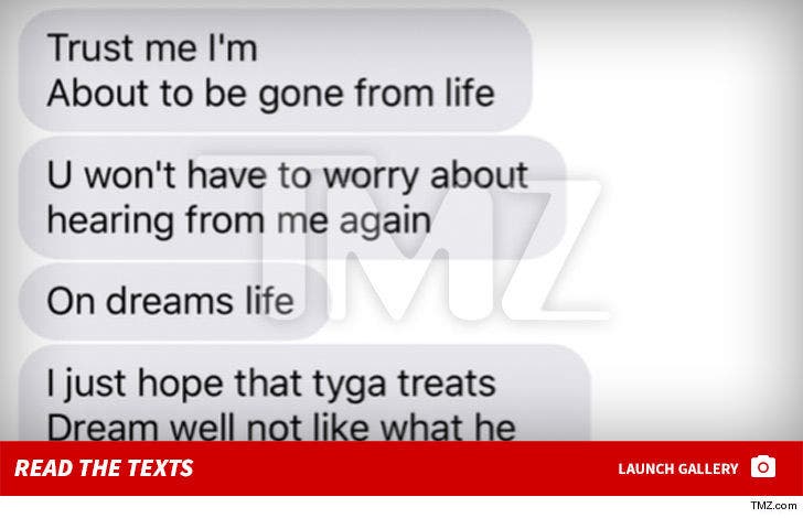 Rob Kardashian's Suicidal Texts