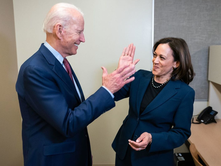 Joe Biden and Kamala Harris Together