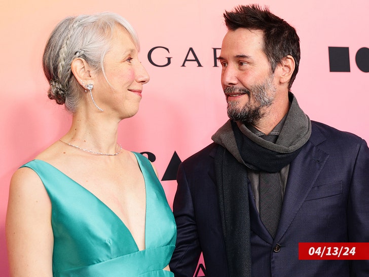 Alexandra Grant and Keanu Reeves