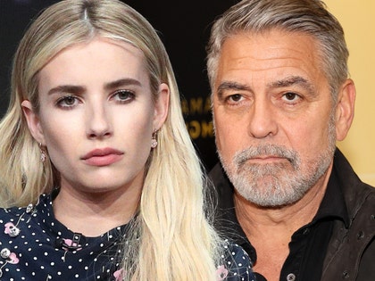 emma roberts george clooney