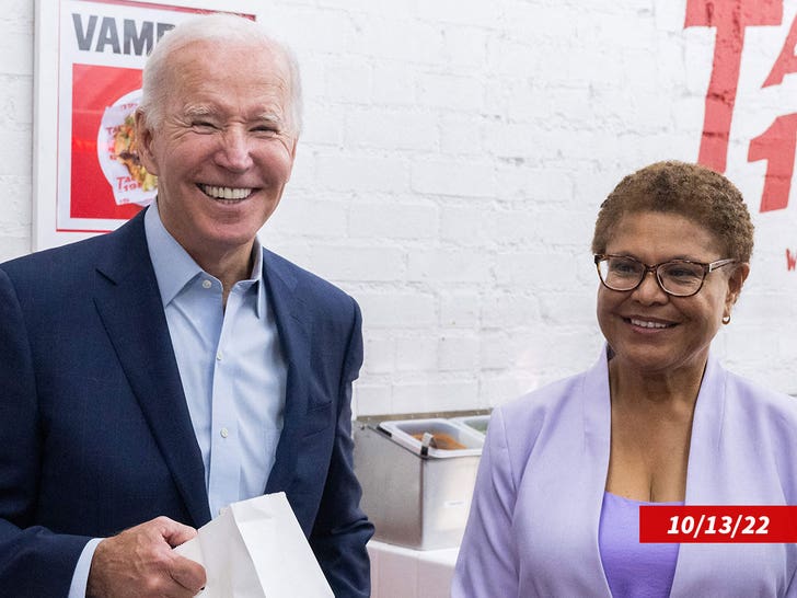 Karen Bass and Joe Biden