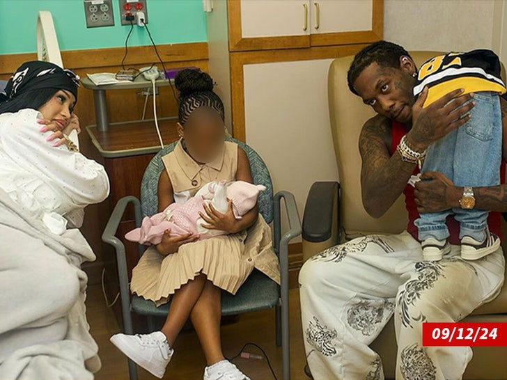 cardi b offset and children in hospital sub