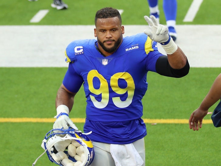 Aaron Donald On The Field