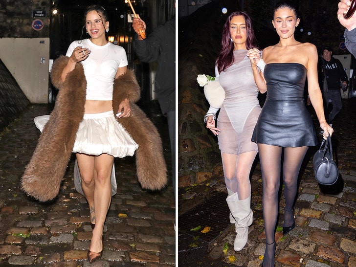 Celebs Party For Rosalía's Birthday in Paris