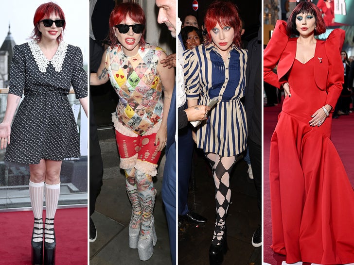 Lady Gaga's 'Joker' Looks In London