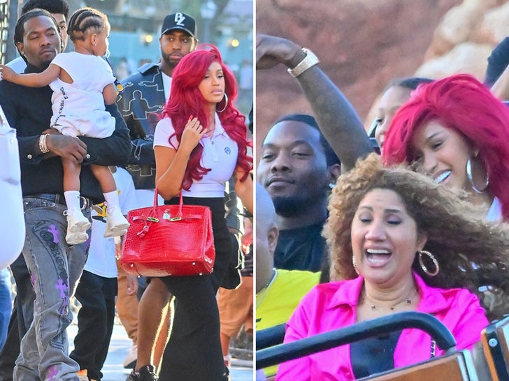 Cardi B & Offset At Disneyland For Wave's 2nd Birthday