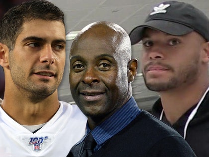 0901 Jimmy Garoppolo jerry rice dak prescott tmz getty 01