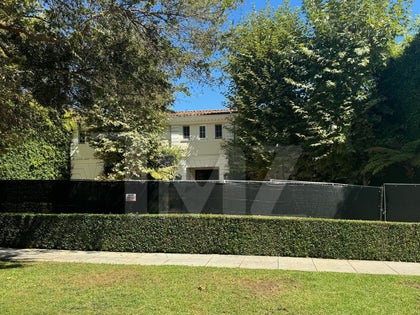 Menendez House With A Fence And Private Property Sign Around It