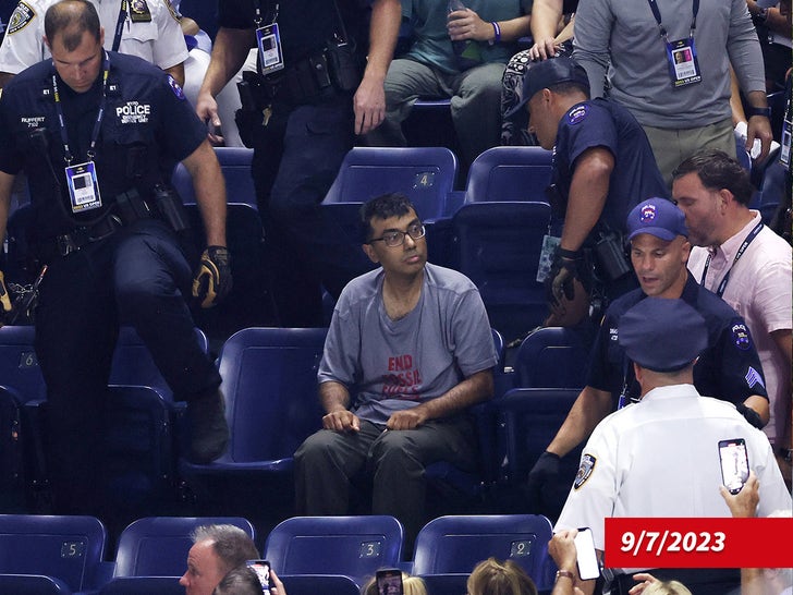 A Protester Disrupts US Open Women's Singles Semifinal