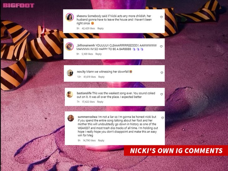 nicki minaj instagram comments