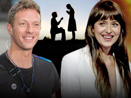 dakota johnson and chris martin engaged