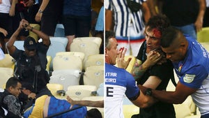 Fighting During ARgentina Vs. Brazil World Cup 2026 Qualifier Match