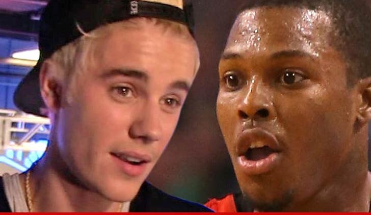 Justin Bieber -- NBA PAL MAKES ALL-STAR TEAM Thanks to :: 0122-justin-bieber-kyle-lowry-2