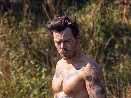 Harry Styles Shirtless Abs Stomach Photos 1