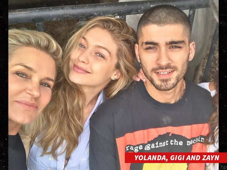 Yolanda Gigi hadid and Zayn malik no credit 2