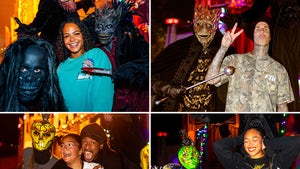 Celebrities With People In Scary Halloween Costumes