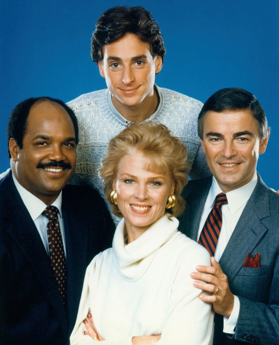 1987: Bob Saget on 'The Morning Program' ... a short-lived CBS early morning program. Featuring Bob Saget, Rolland Smith, Mariette Hartley and Mark McEwen.