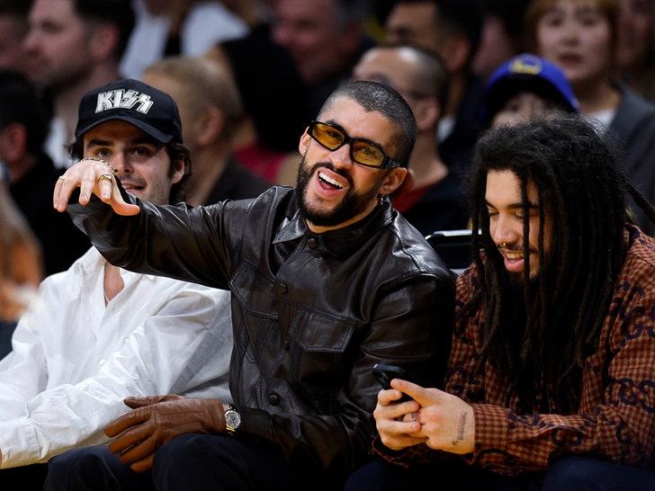 bad bunny at laker game getty 2