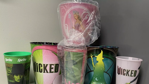 Cinemark Exclusive Wicked 3 Popcorn Tin & 3 Cup Set - $135