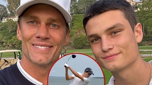 tom brady son golfing