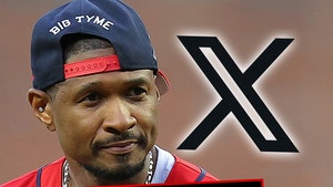 Picture of Usher in a jersey and backwards baseball cap and his September 22, 2024 X post saying that his account was hacked.