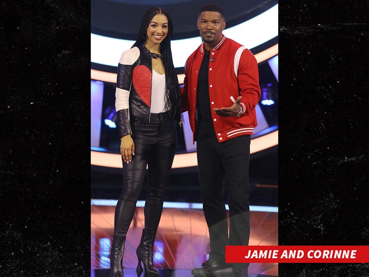 jamie foxx and corinne foxx beat shazam getty