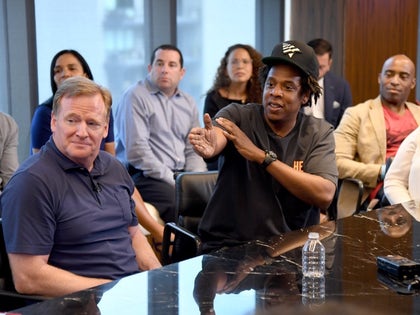 Roger Goodell Jay Z meeting roc nation photos 00