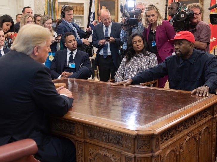 Kanye West Meets Trump at The White House