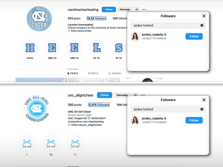 jordon hudson following unc cheer teams insta 1