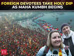 'Searching for moksha': Devotees from Russia, Germany, South Africa, Brazil visit Maha Kumbh mela