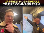 LA wildfire: Tesla CEO Elon Musk speaks to fire command team in Los Angeles